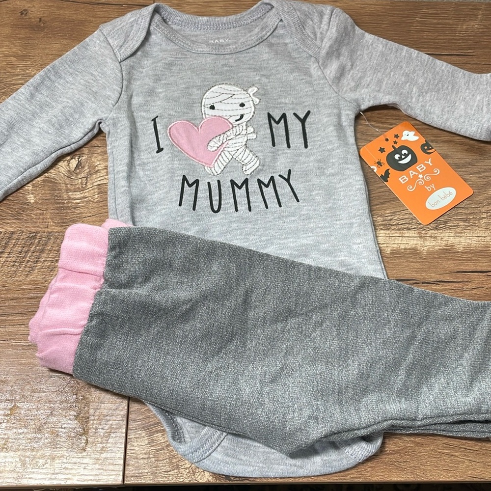 Bon Bébé Baby Girls 2-Piece Halloween Outfit NWT 3/6 month